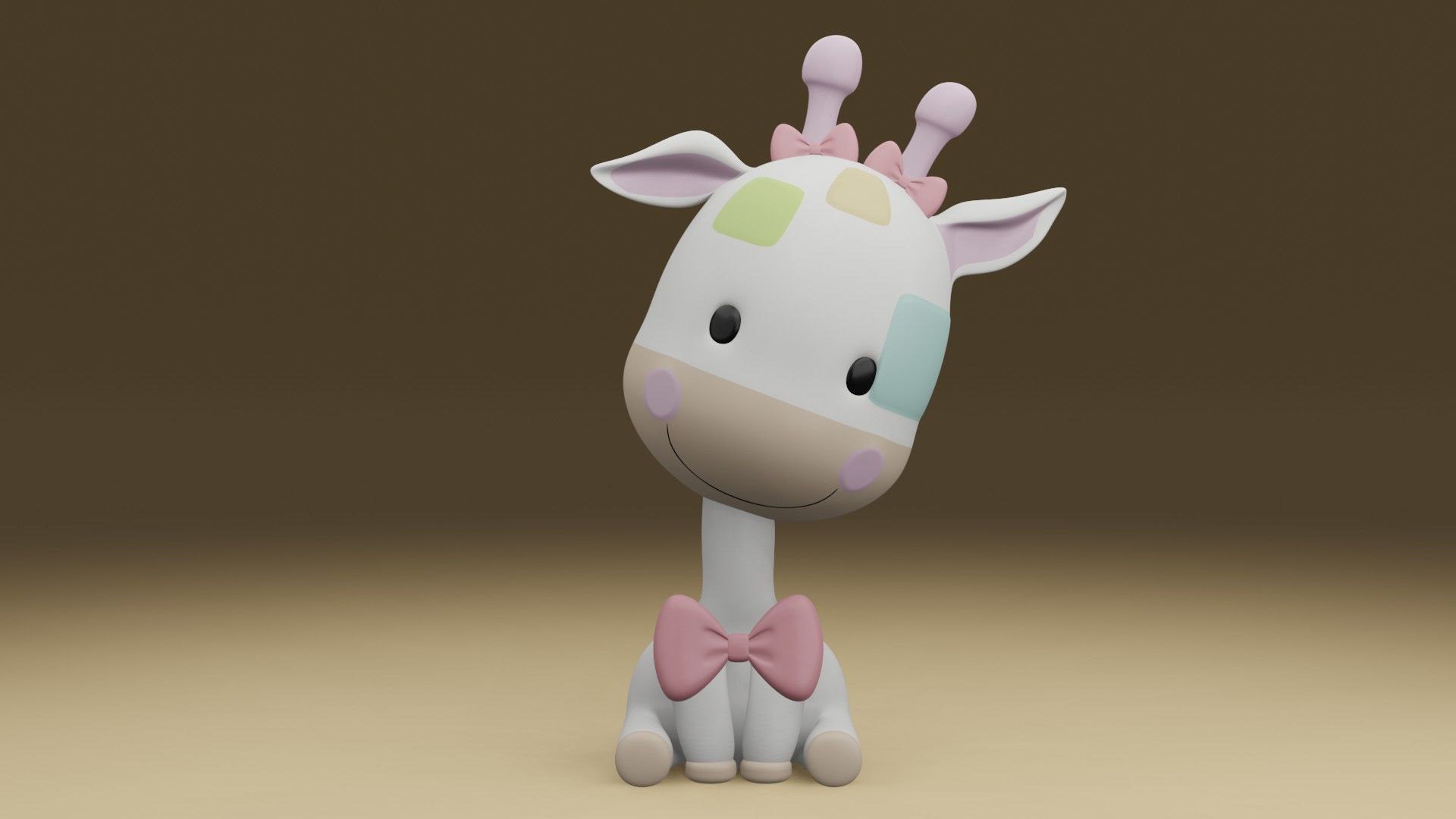 Giraffe 3D print model_7