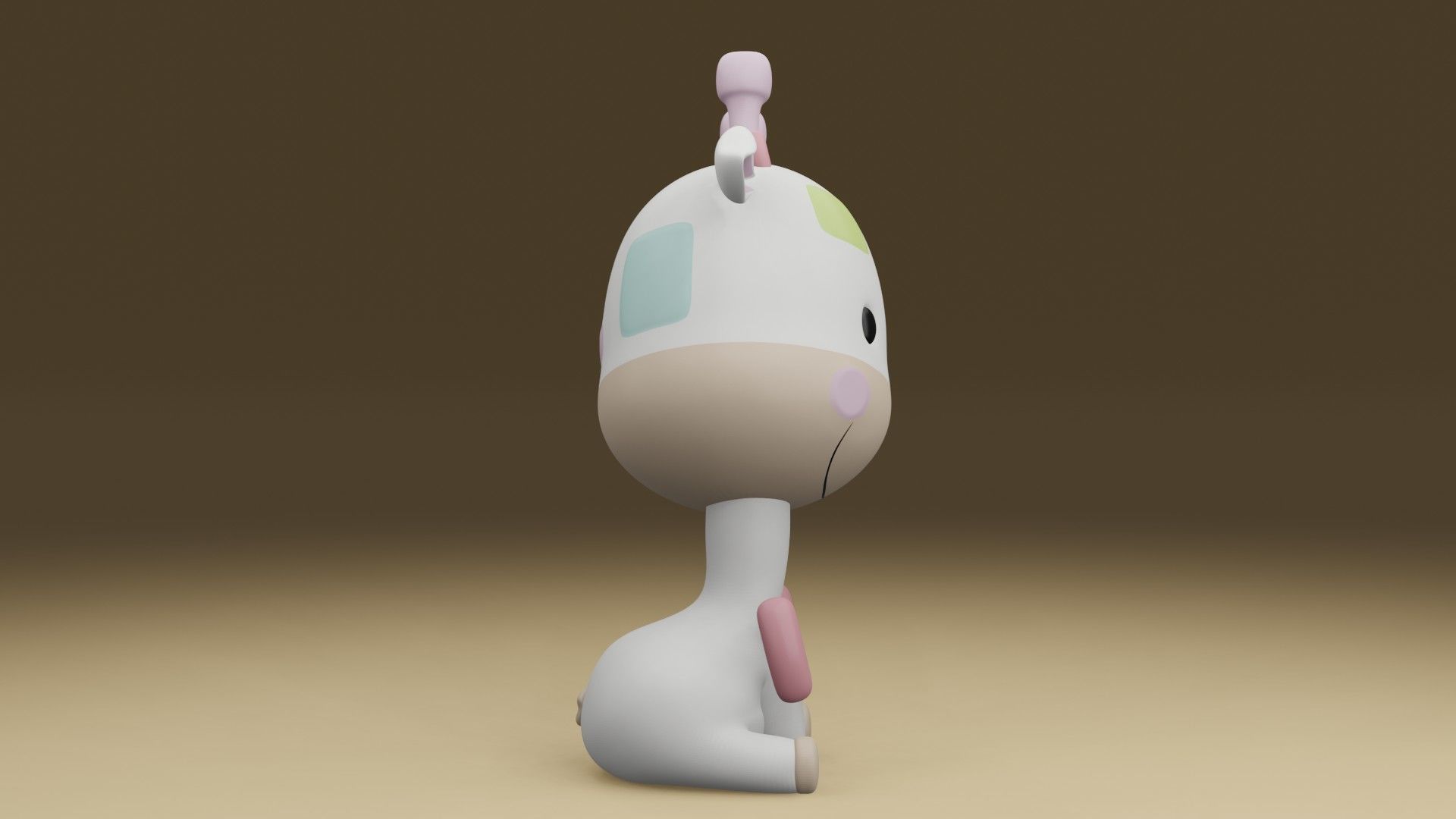 Giraffe 3D print model_9