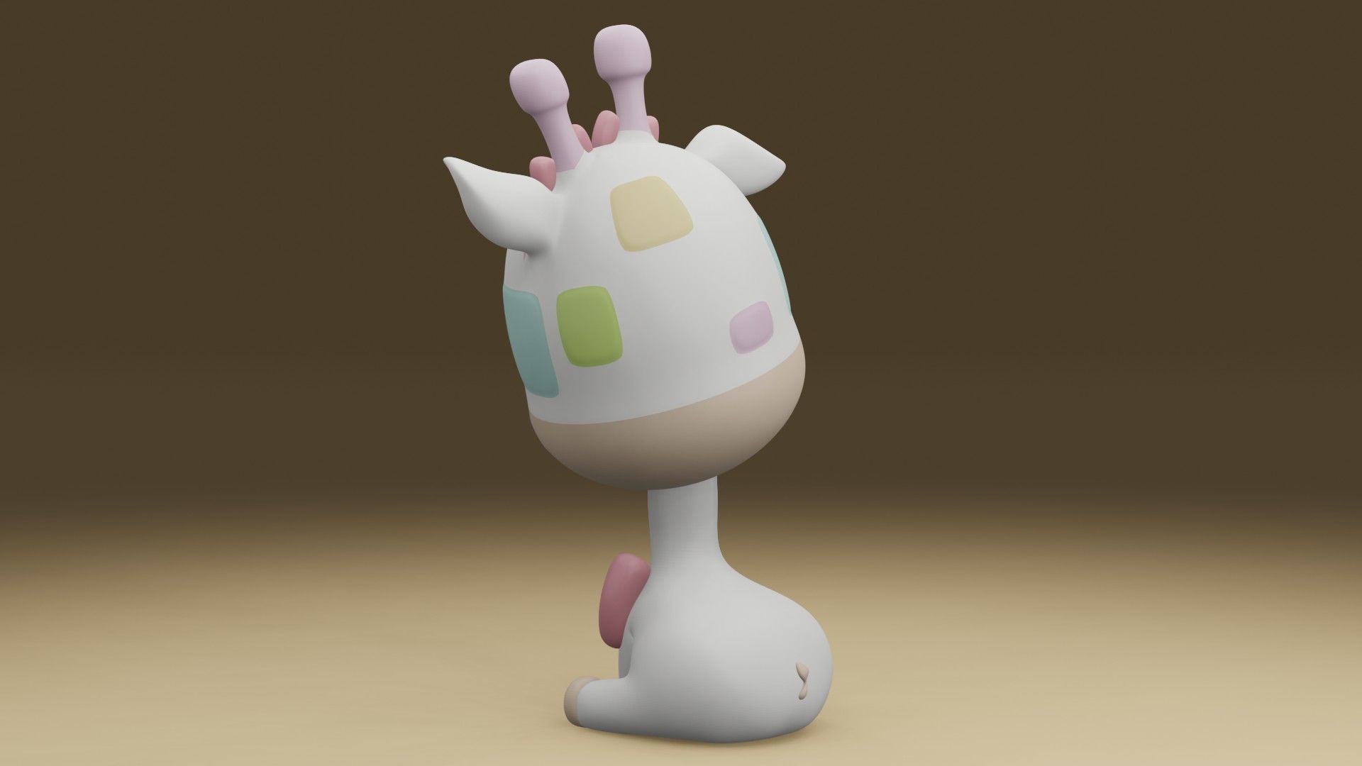 Giraffe 3D print model_12