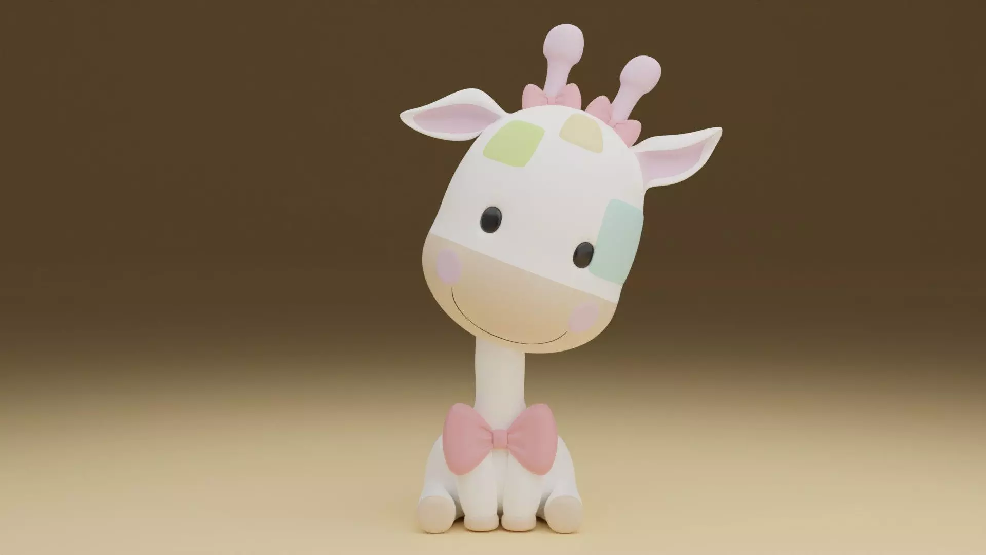 Giraffe 3D print model_0