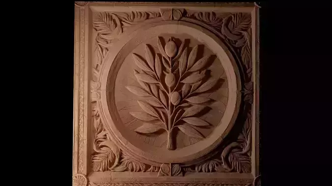 Olive Branch CNC 3d Print High Relief Sand Casting