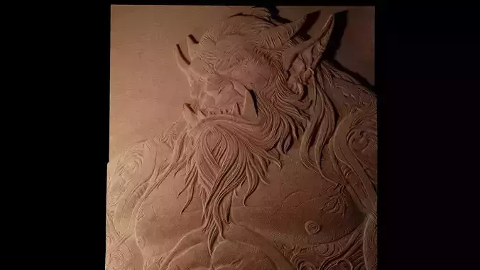Ogre CNC 3d Print High Relief Sand Casting