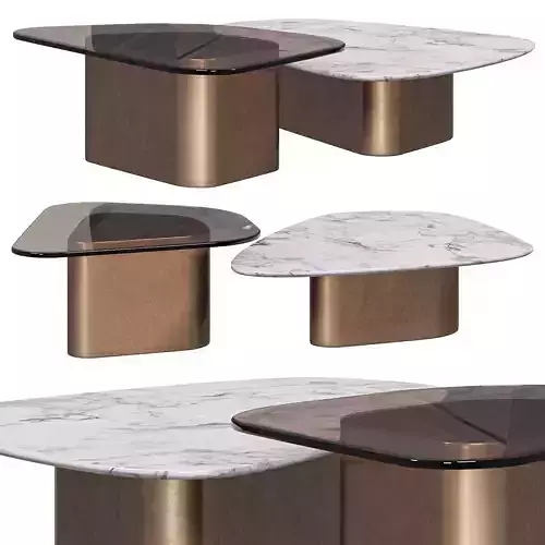 Capri coffee table by Meroniecolzani 3D model