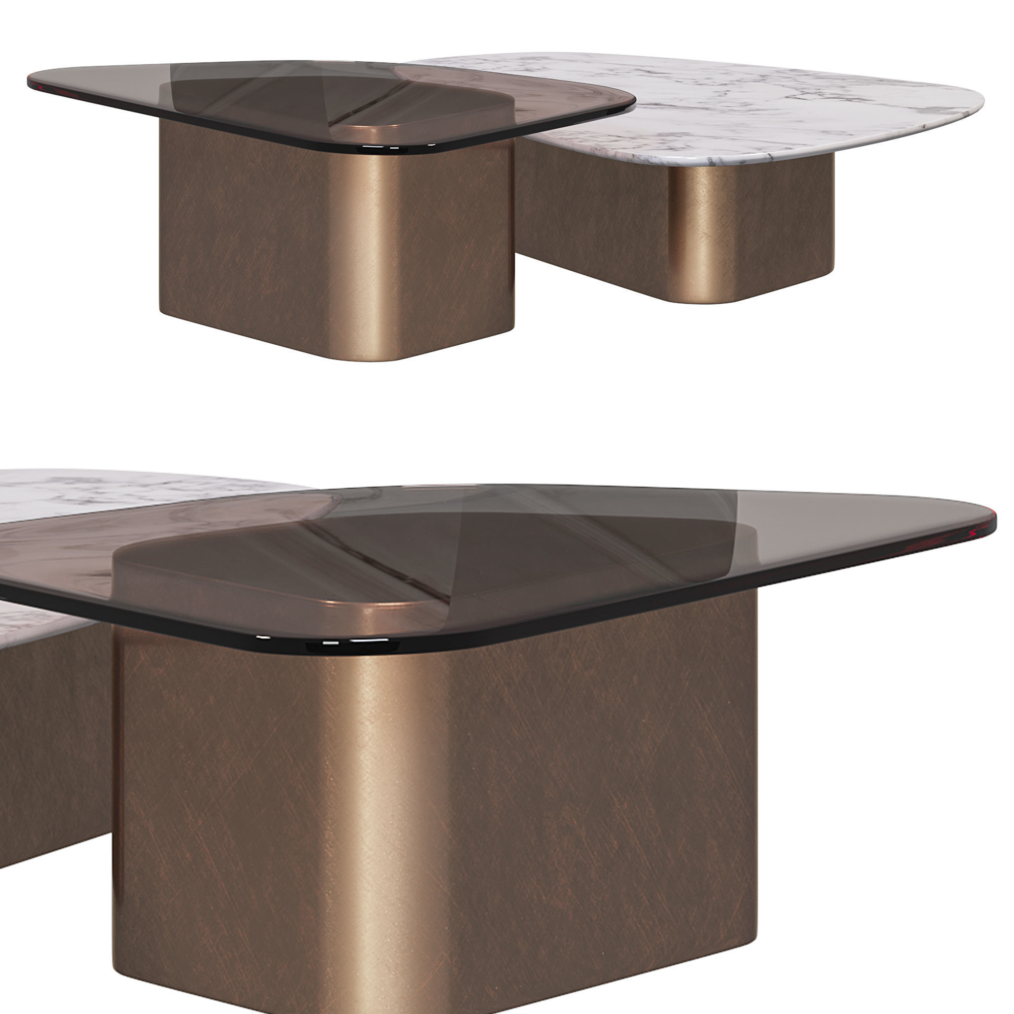 Capri coffee table by Meroniecolzani 3D model_1