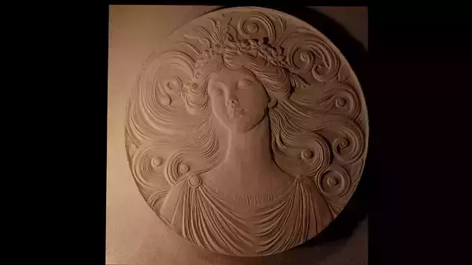 Nymph CNC 3d Print High Relief Sand Casting