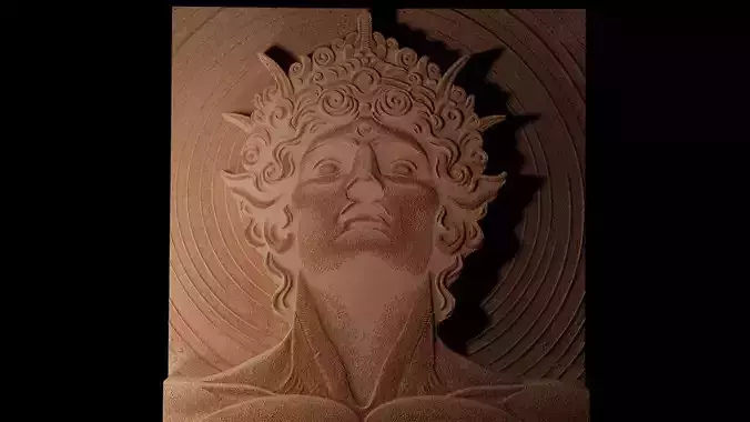 Nephilim CNC 3d Print High Relief Sand Casting