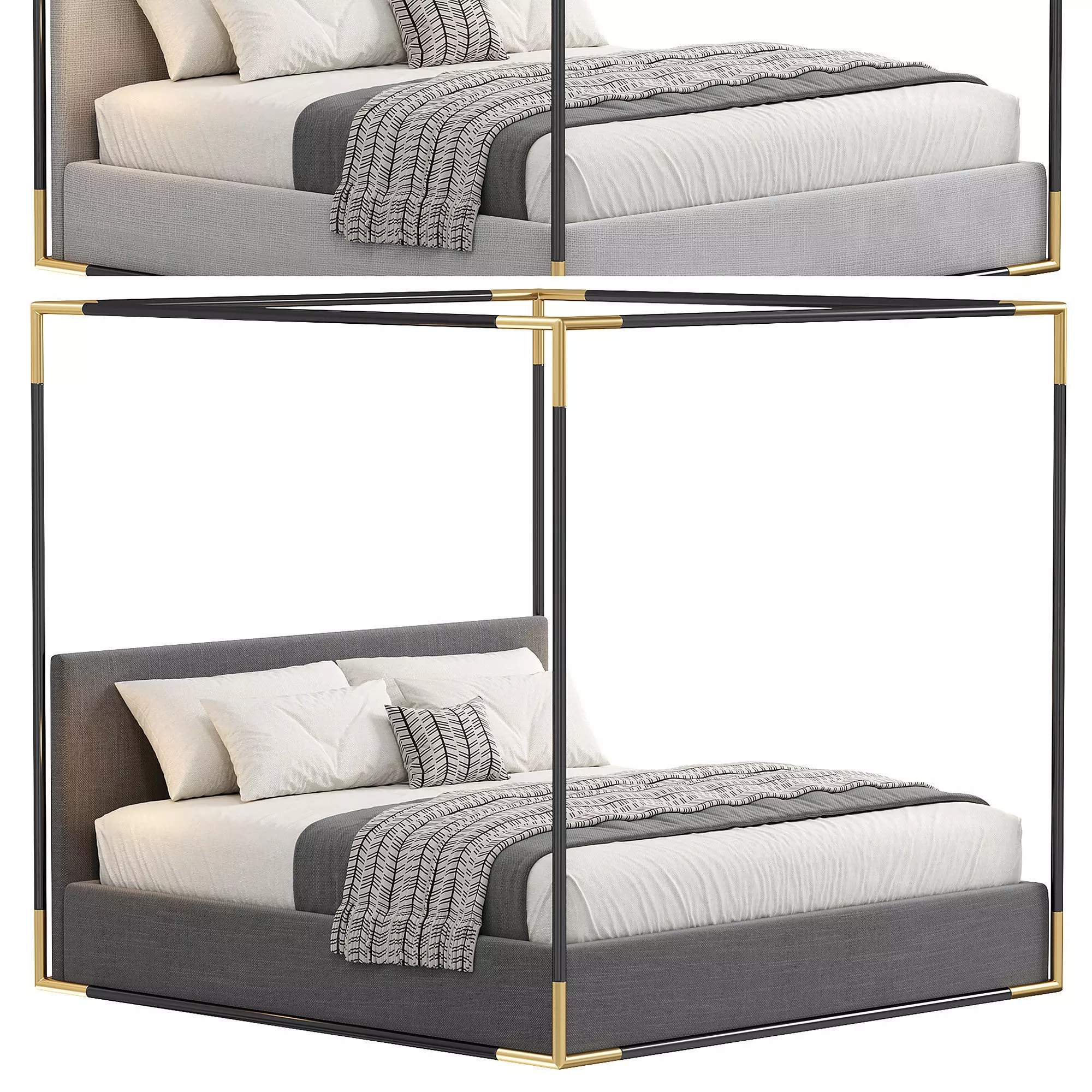 San Marco high bed 3D model