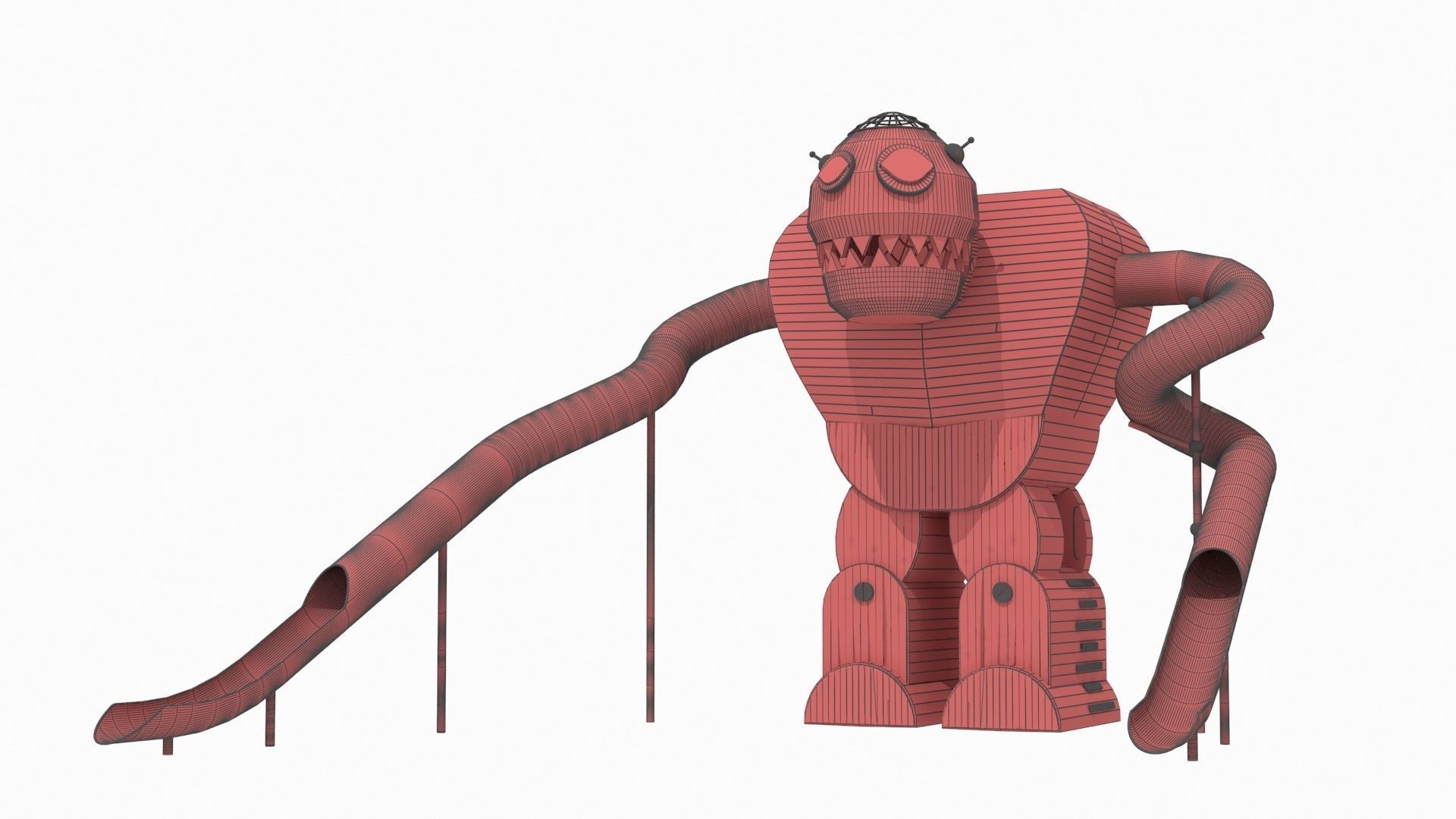 Zombie Robot Playground 3D model_7