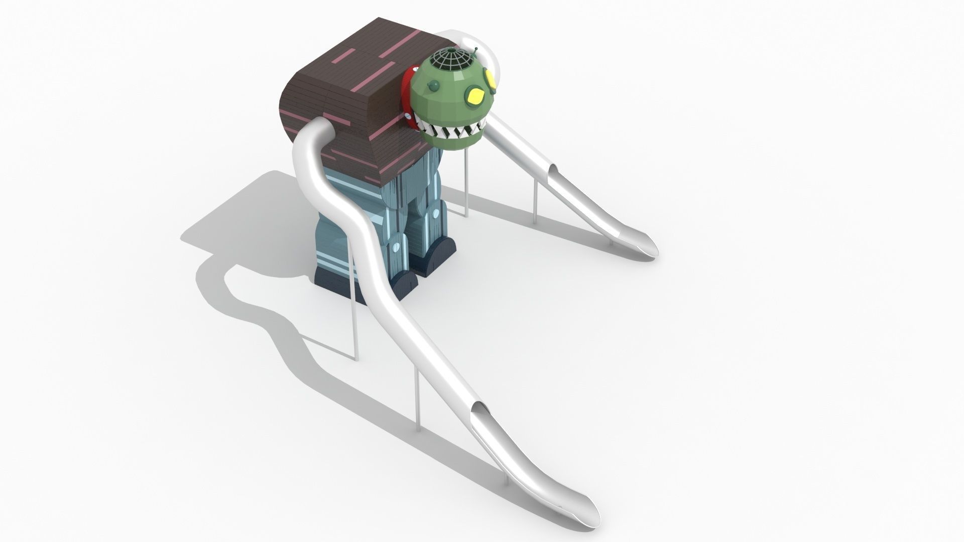 Zombie Robot Playground 3D model_5