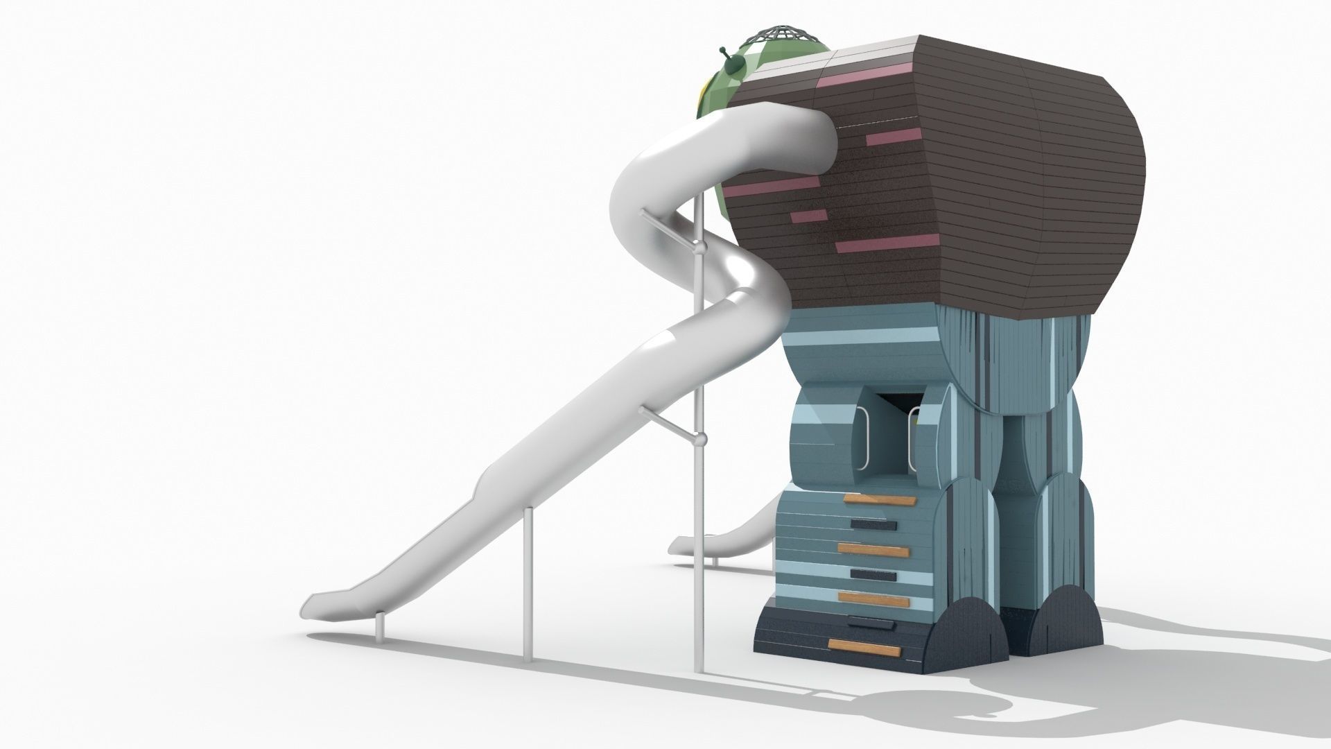 Zombie Robot Playground 3D model_6