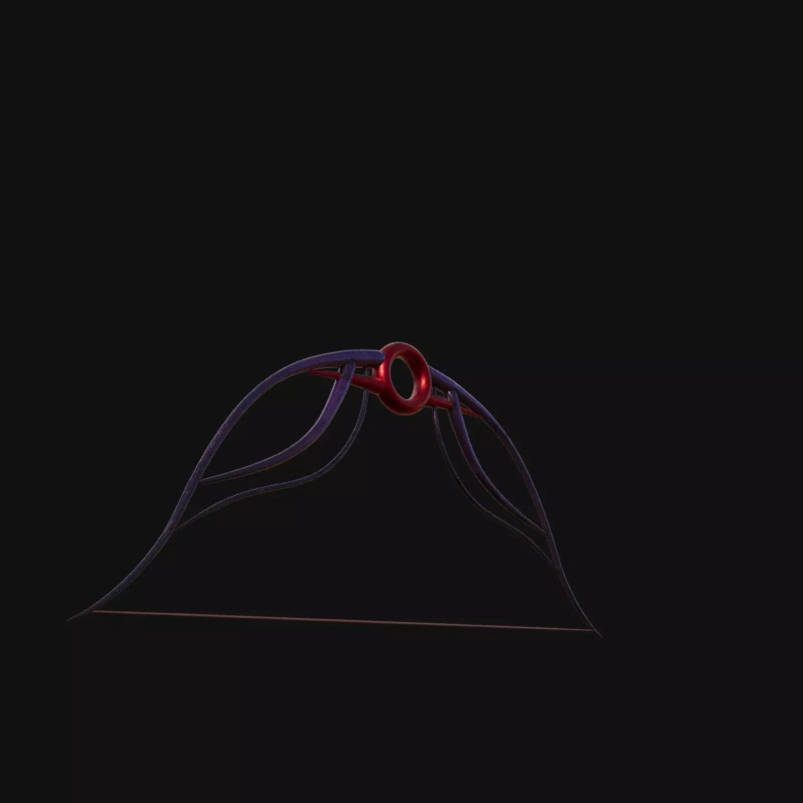 Enchanted Ebony Shadow Bow 3D model