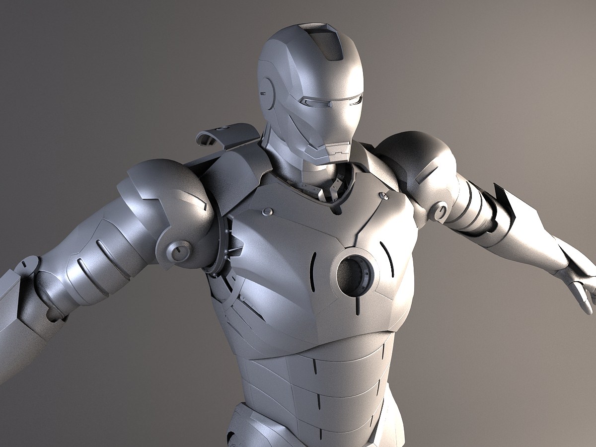 Iron Man Rigged 3D model_11