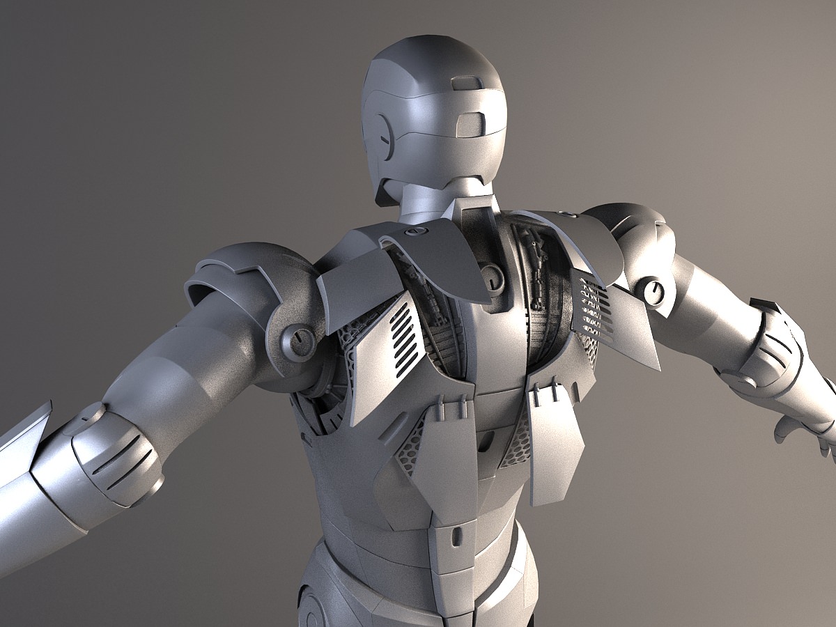 Iron Man Rigged 3D model_12