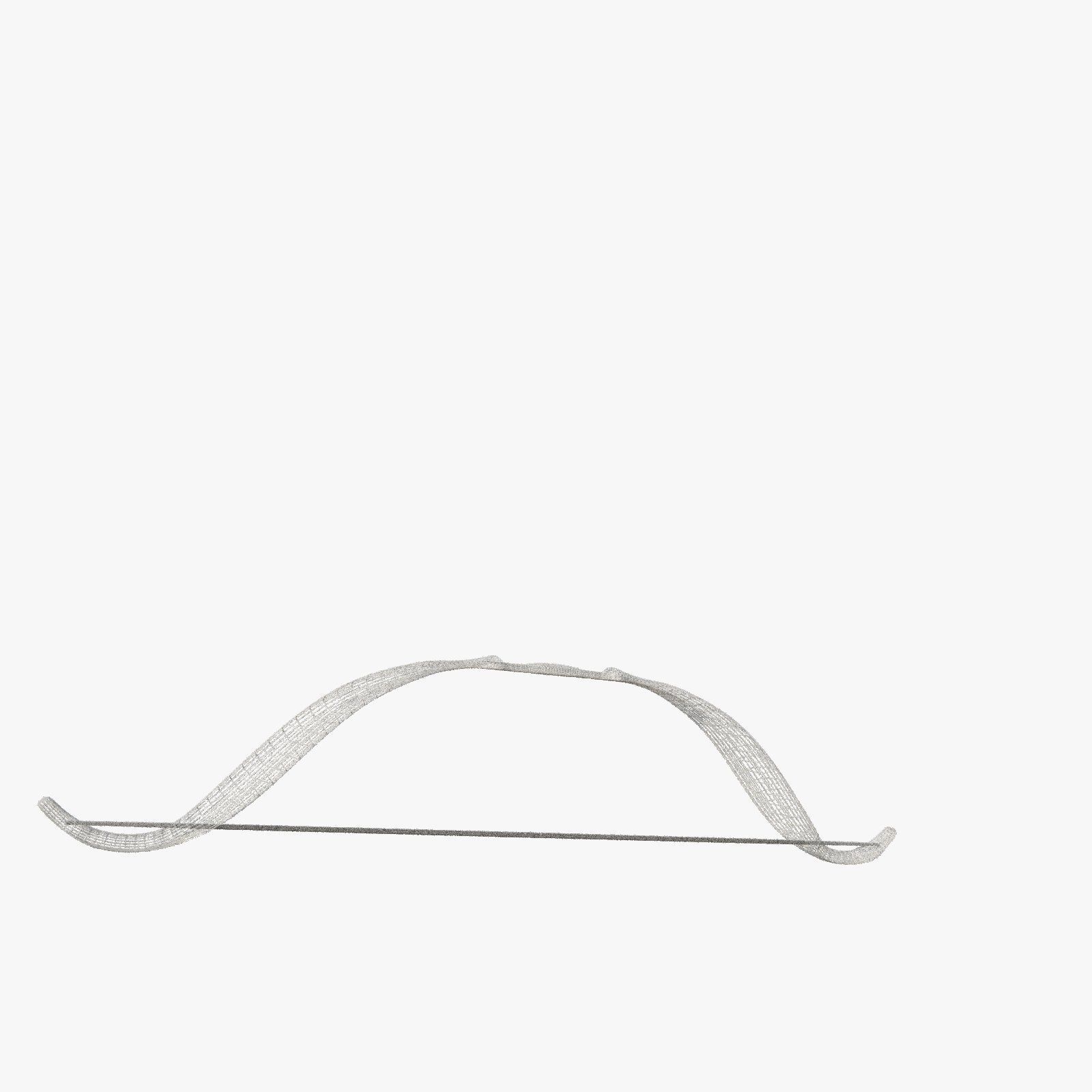 Silver Frostbite Longbow 3D model_9