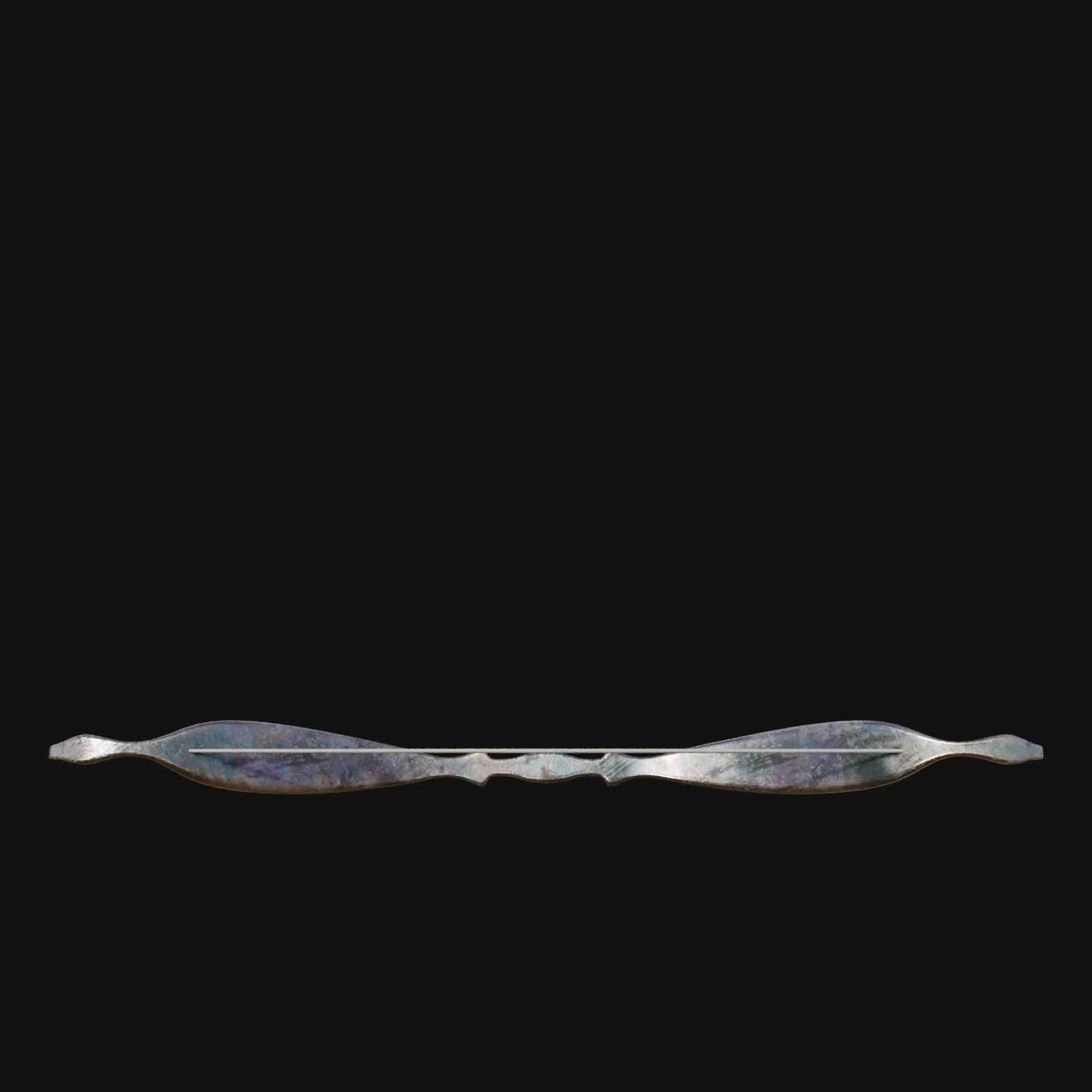 Silver Frostbite Longbow 3D model_7