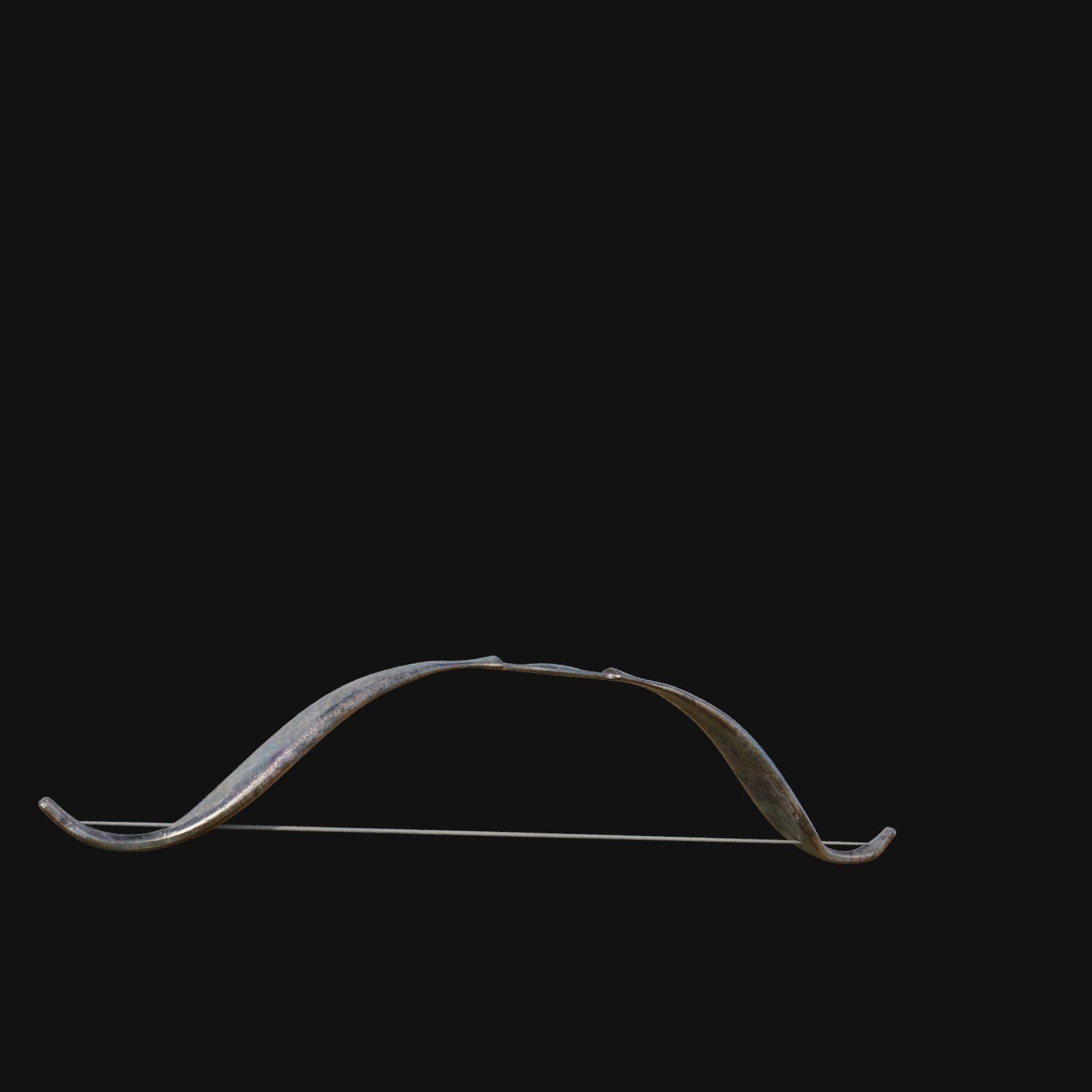 Silver Frostbite Longbow 3D model_2