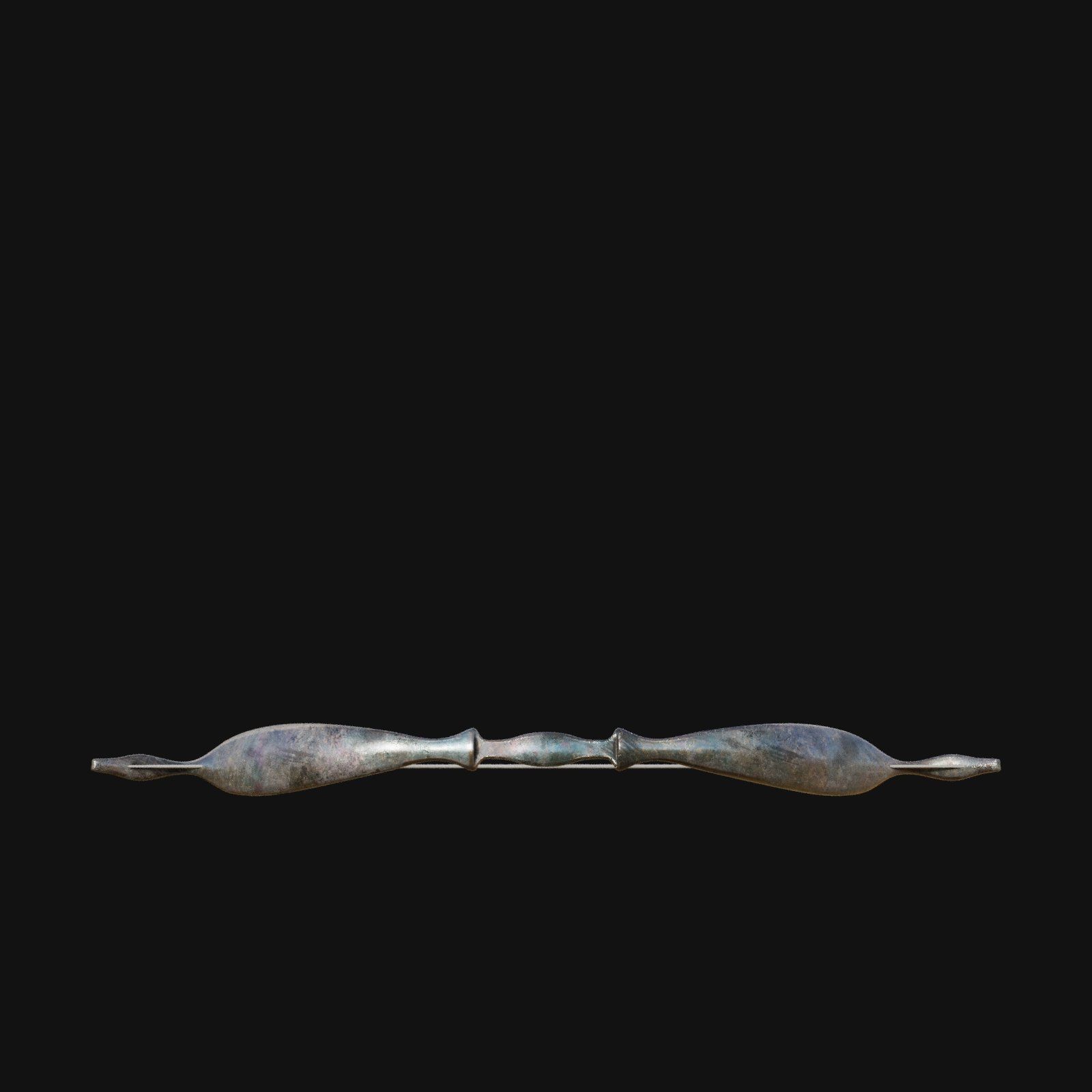 Silver Frostbite Longbow 3D model_3