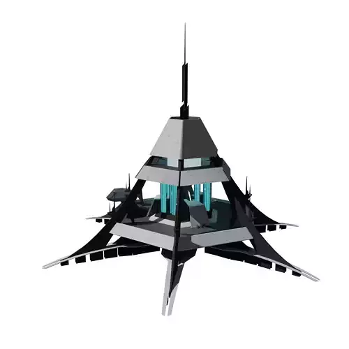 Sci-fi reactor 3D model