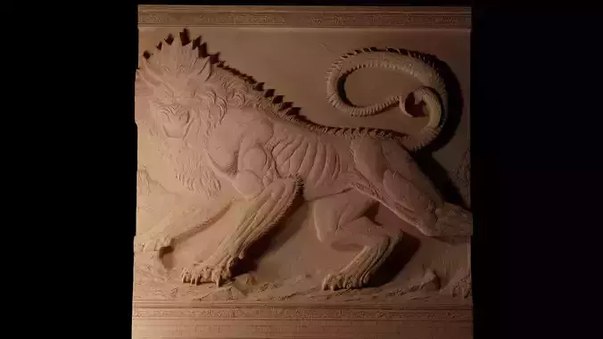 Manticore CNC 3d Print High Relief Sand Casting
