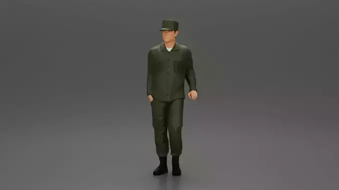 Harry Morgan leaning on the truck talking in the MASH series