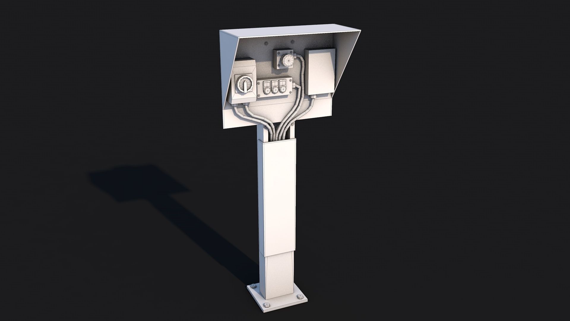 16 Industrial Collection  Low-poly 3D model_68