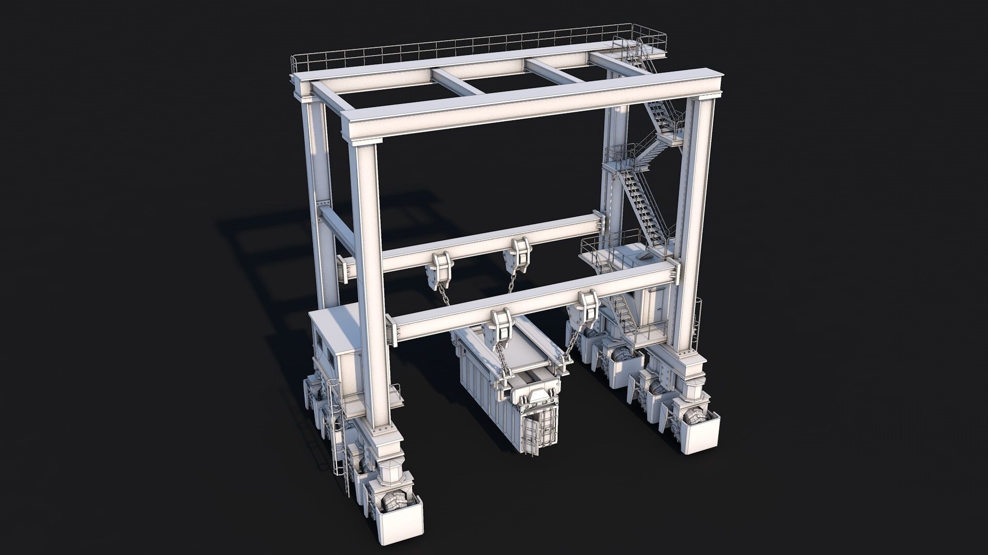 16 Industrial Collection  Low-poly 3D model_24