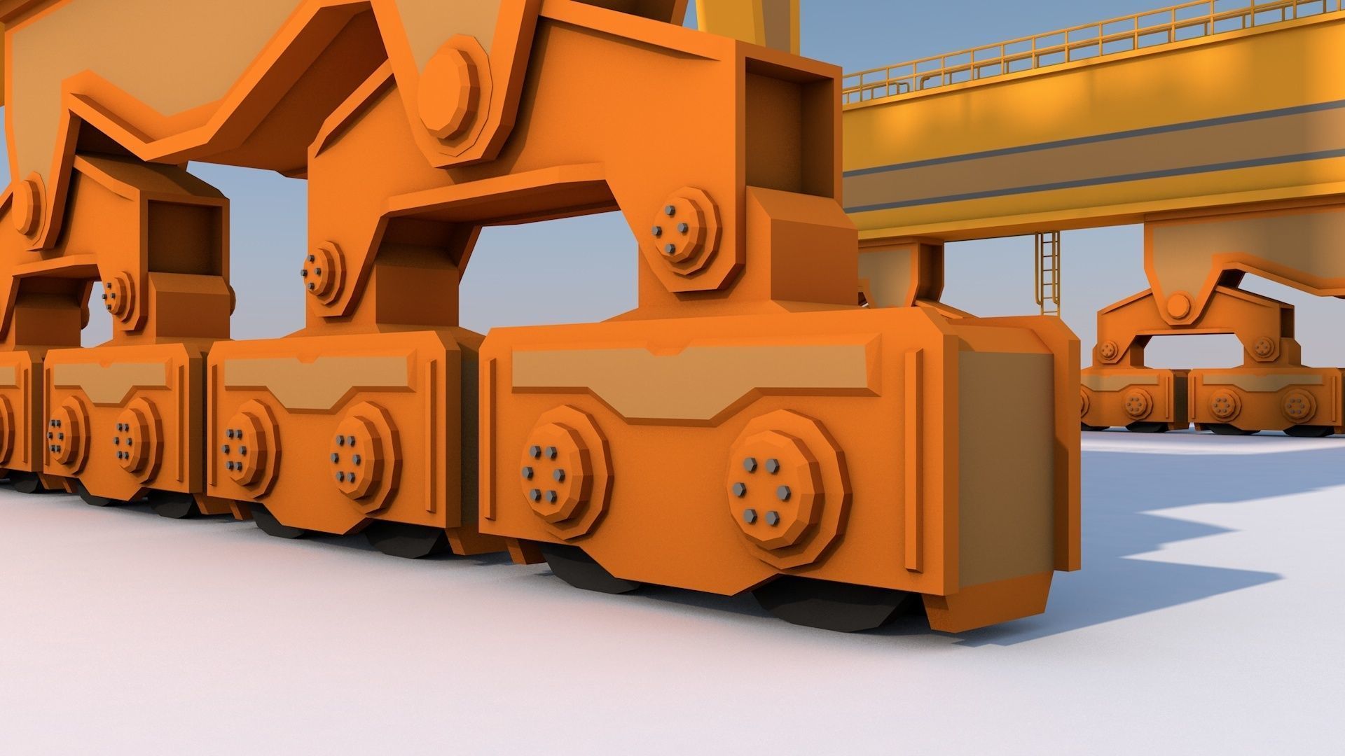 16 Industrial Collection  Low-poly 3D model_31