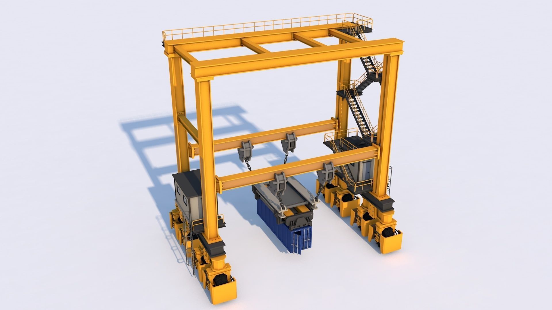 16 Industrial Collection  Low-poly 3D model_23