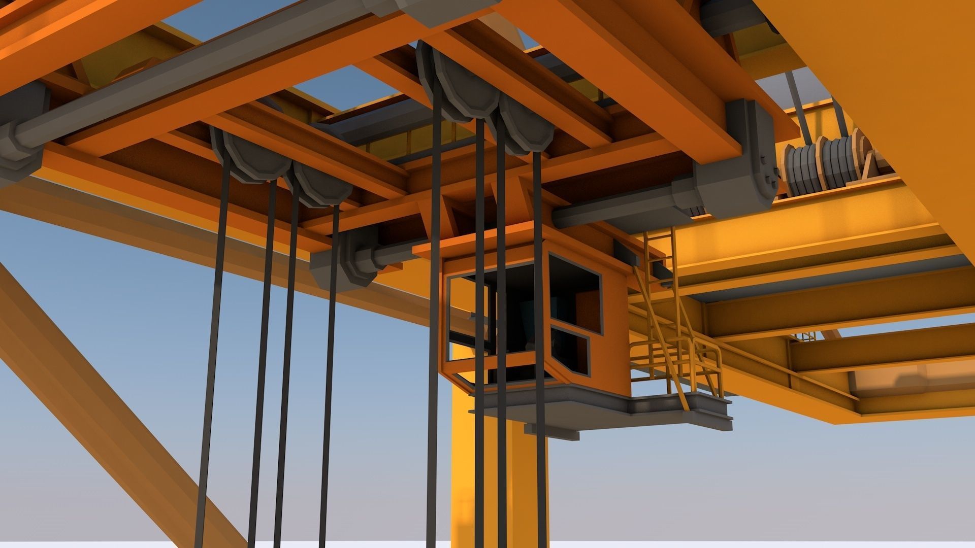 16 Industrial Collection  Low-poly 3D model_33