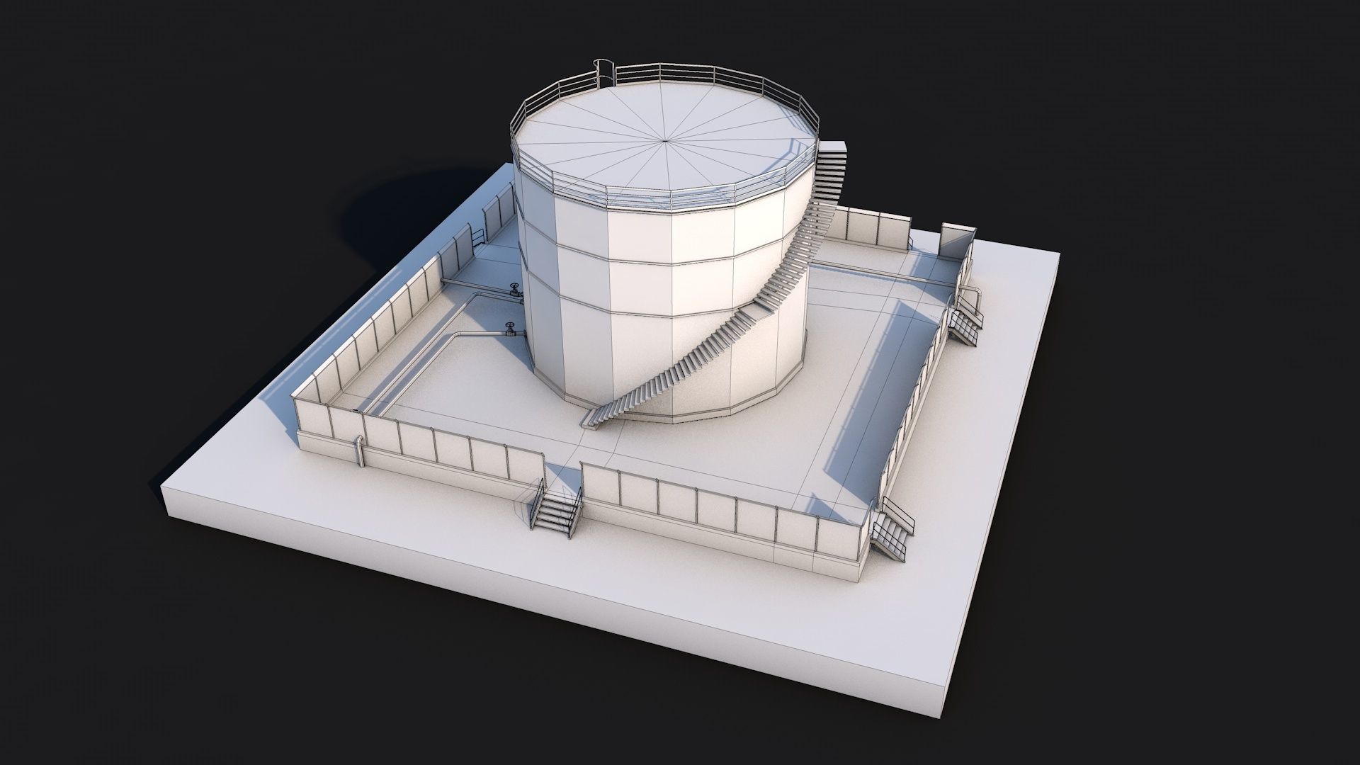 16 Industrial Collection  Low-poly 3D model_66