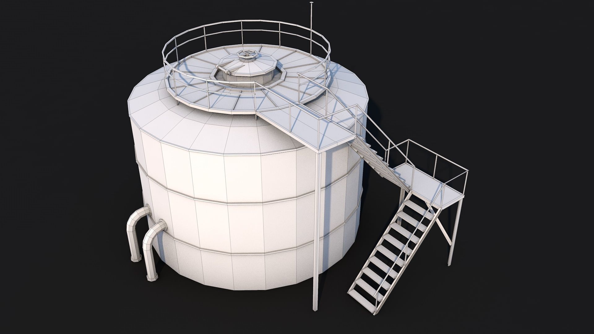 16 Industrial Collection  Low-poly 3D model_62