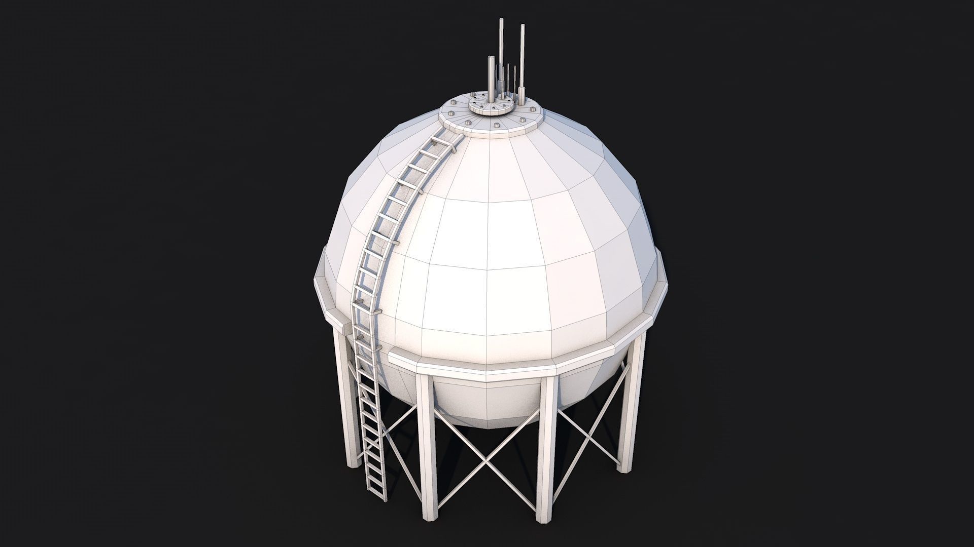 16 Industrial Collection  Low-poly 3D model_60