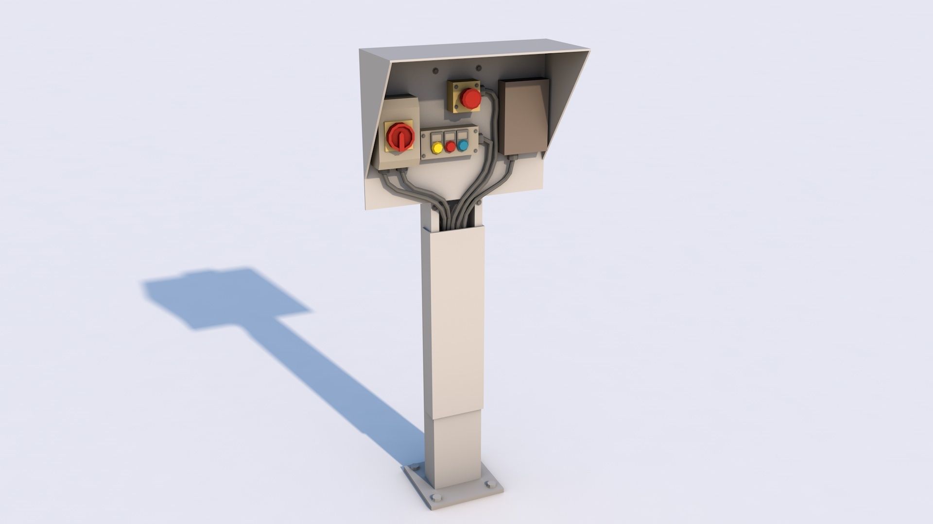 16 Industrial Collection  Low-poly 3D model_67