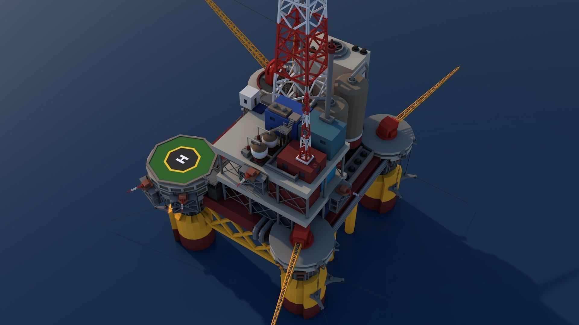 16 Industrial Collection  Low-poly 3D model_5