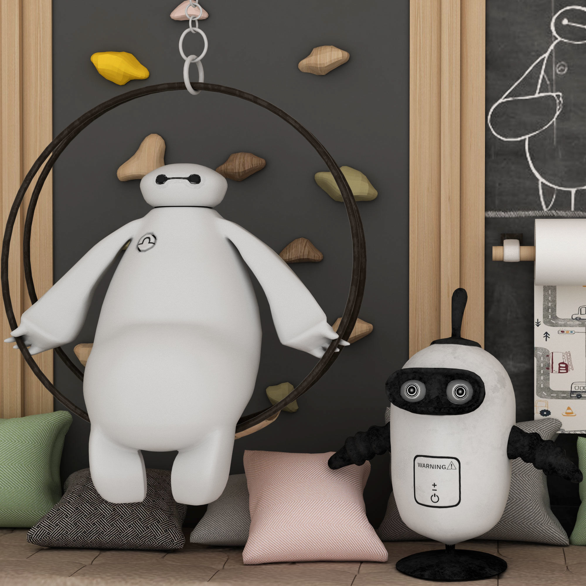 toys and furniture set  3D model_4