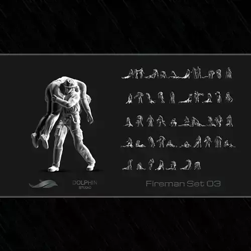 Fireman Set 3D print model