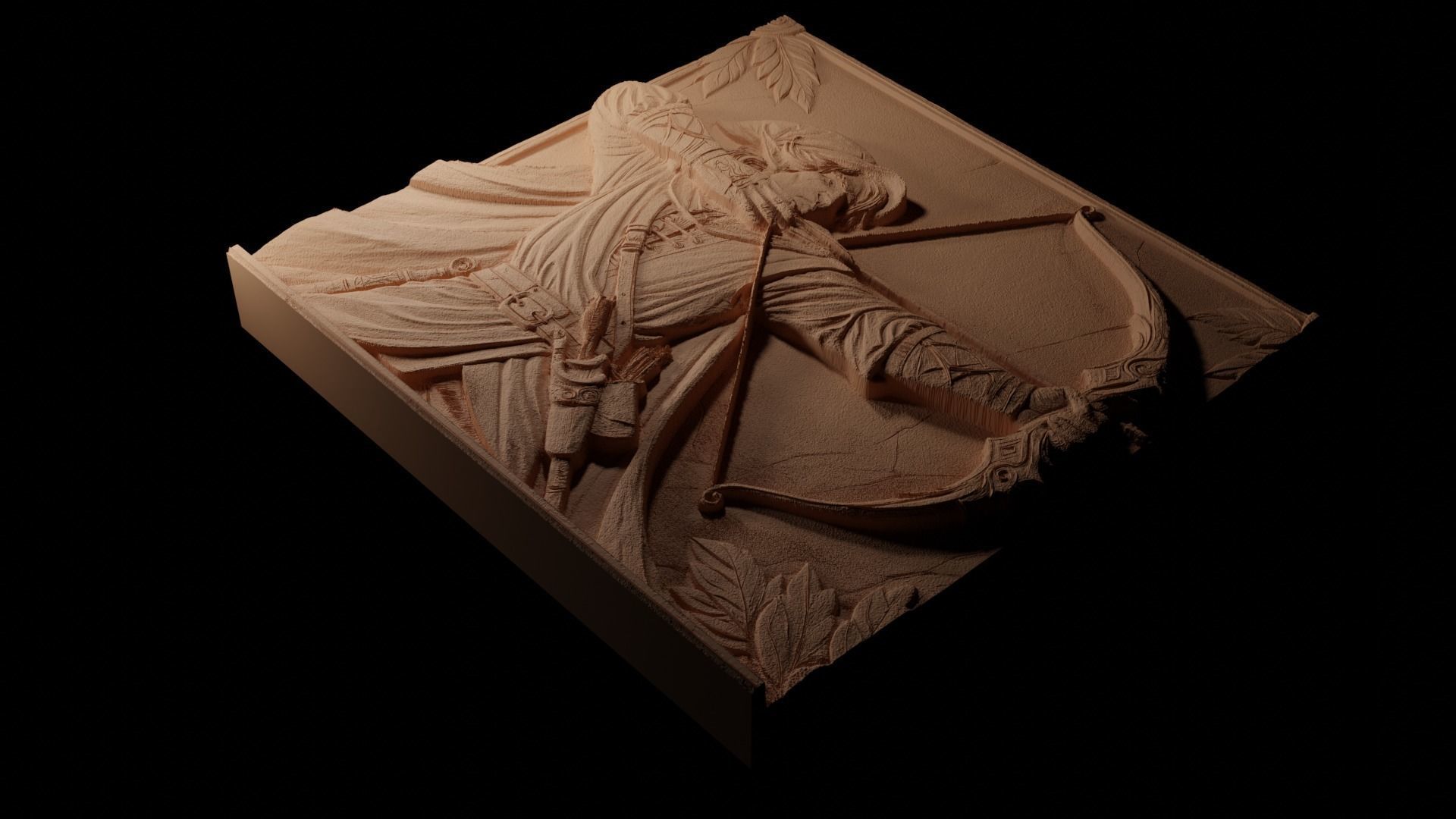 Link CNC 3d Print High Relief Sand Casting 3D print model_1