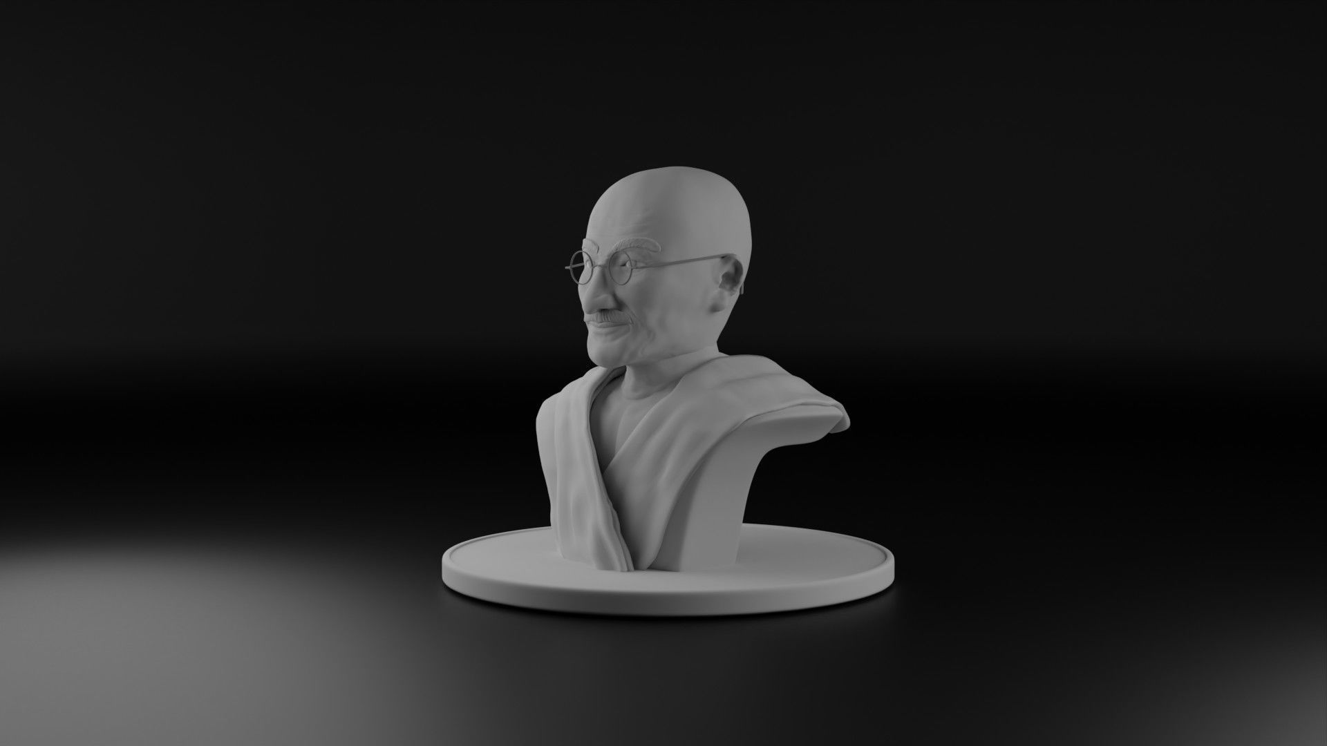 Mahatma Gandhi 3D model_10