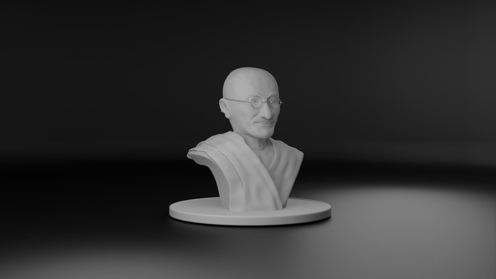 Mahatma Gandhi 3D model_1