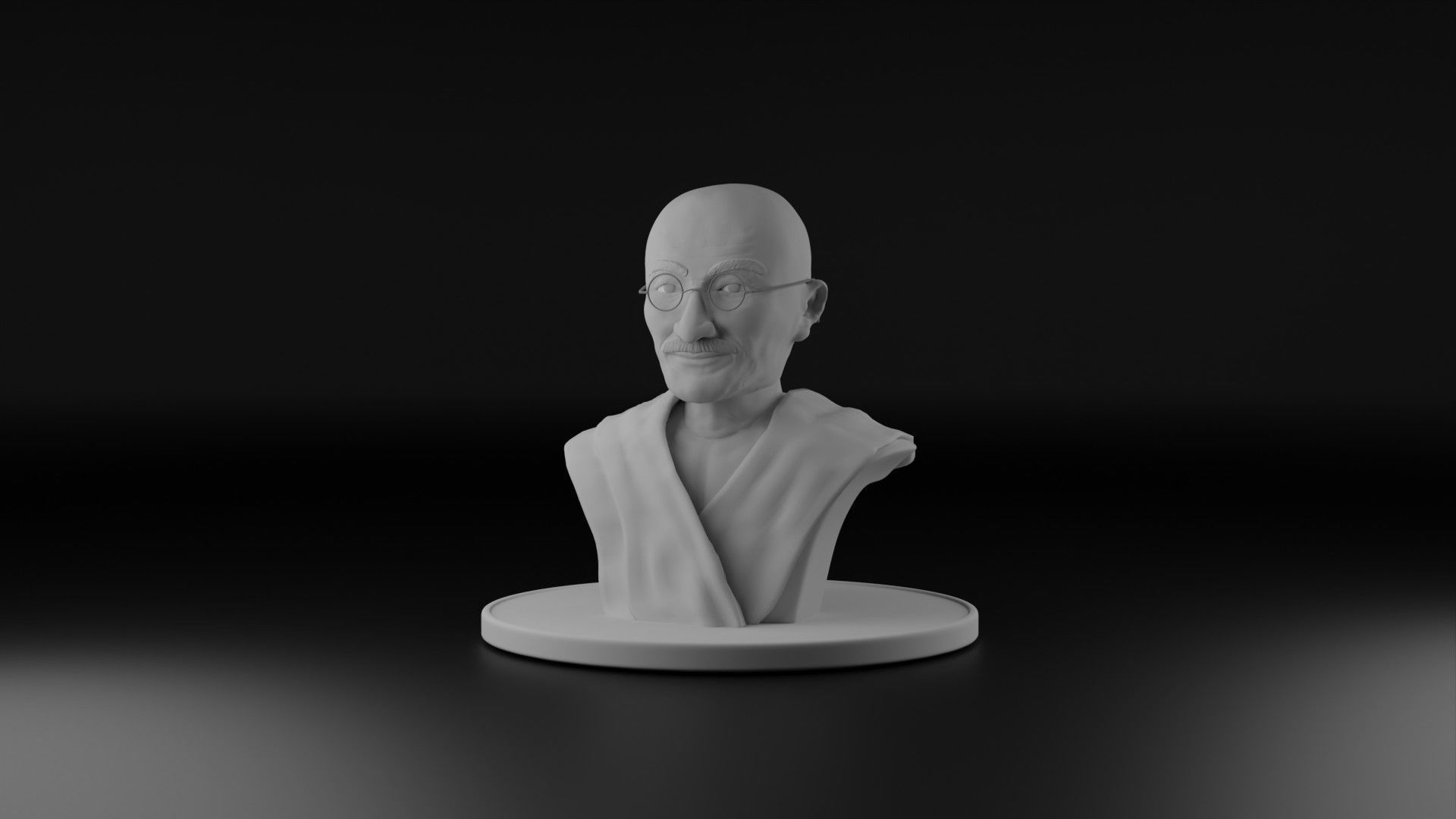 Mahatma Gandhi 3D model_11