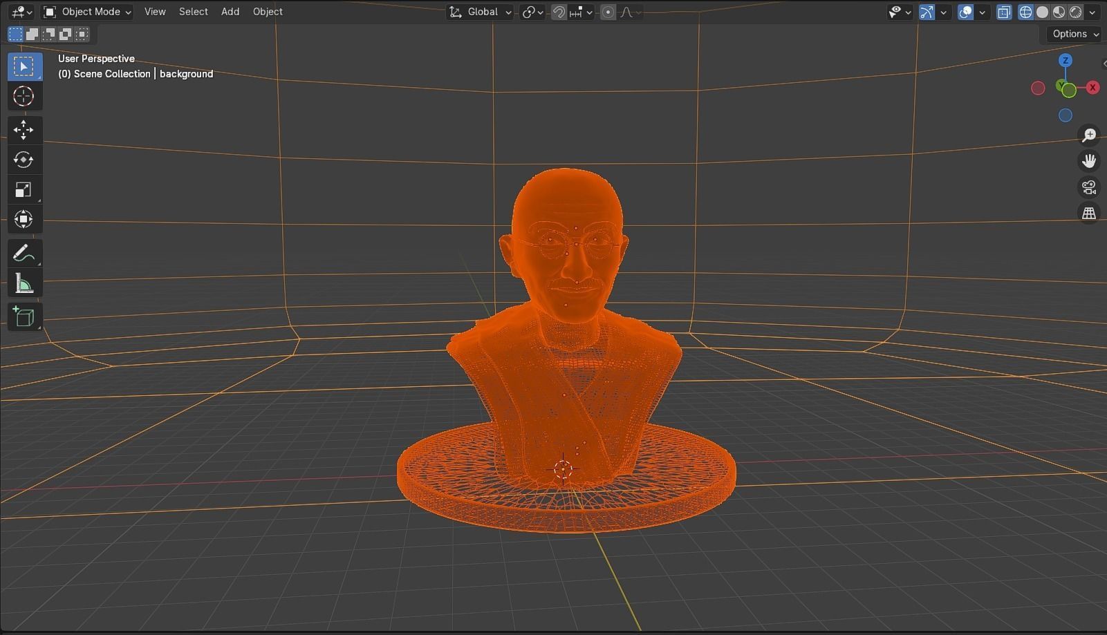 Mahatma Gandhi 3D model_19