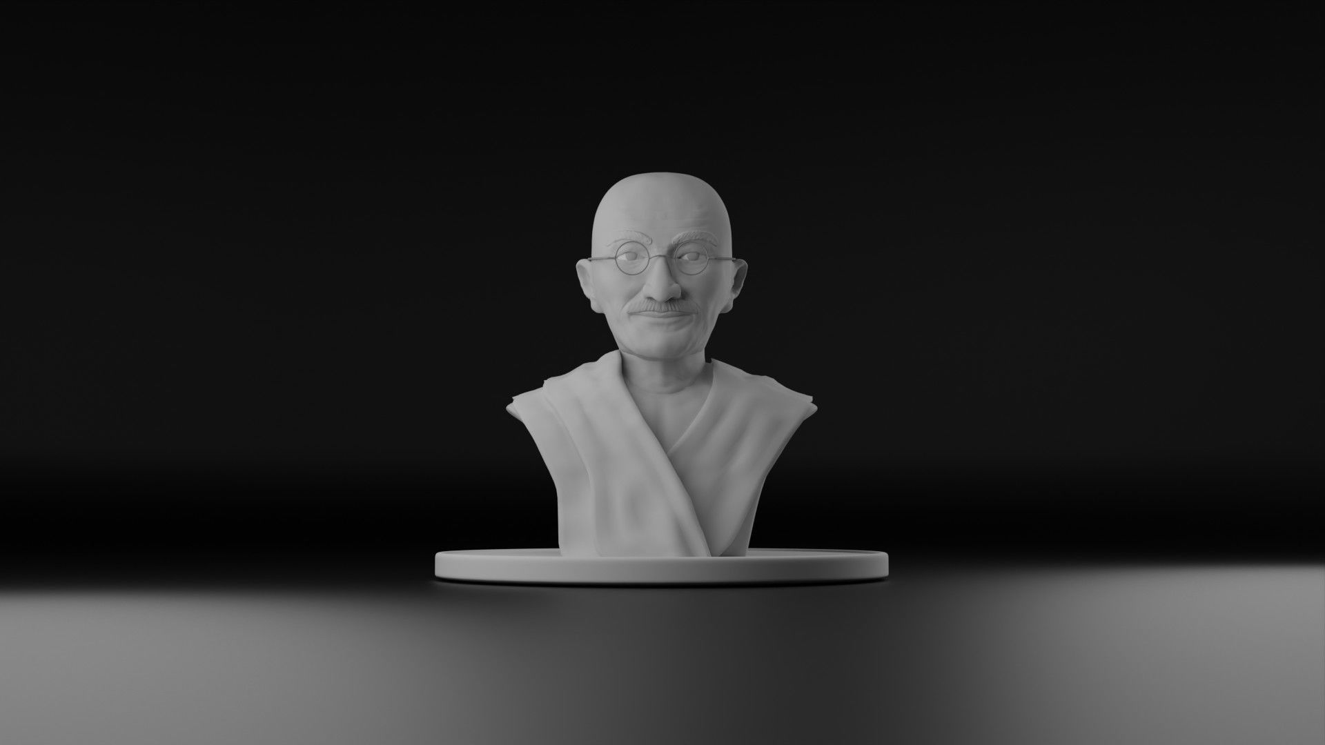 Mahatma Gandhi 3D model_13