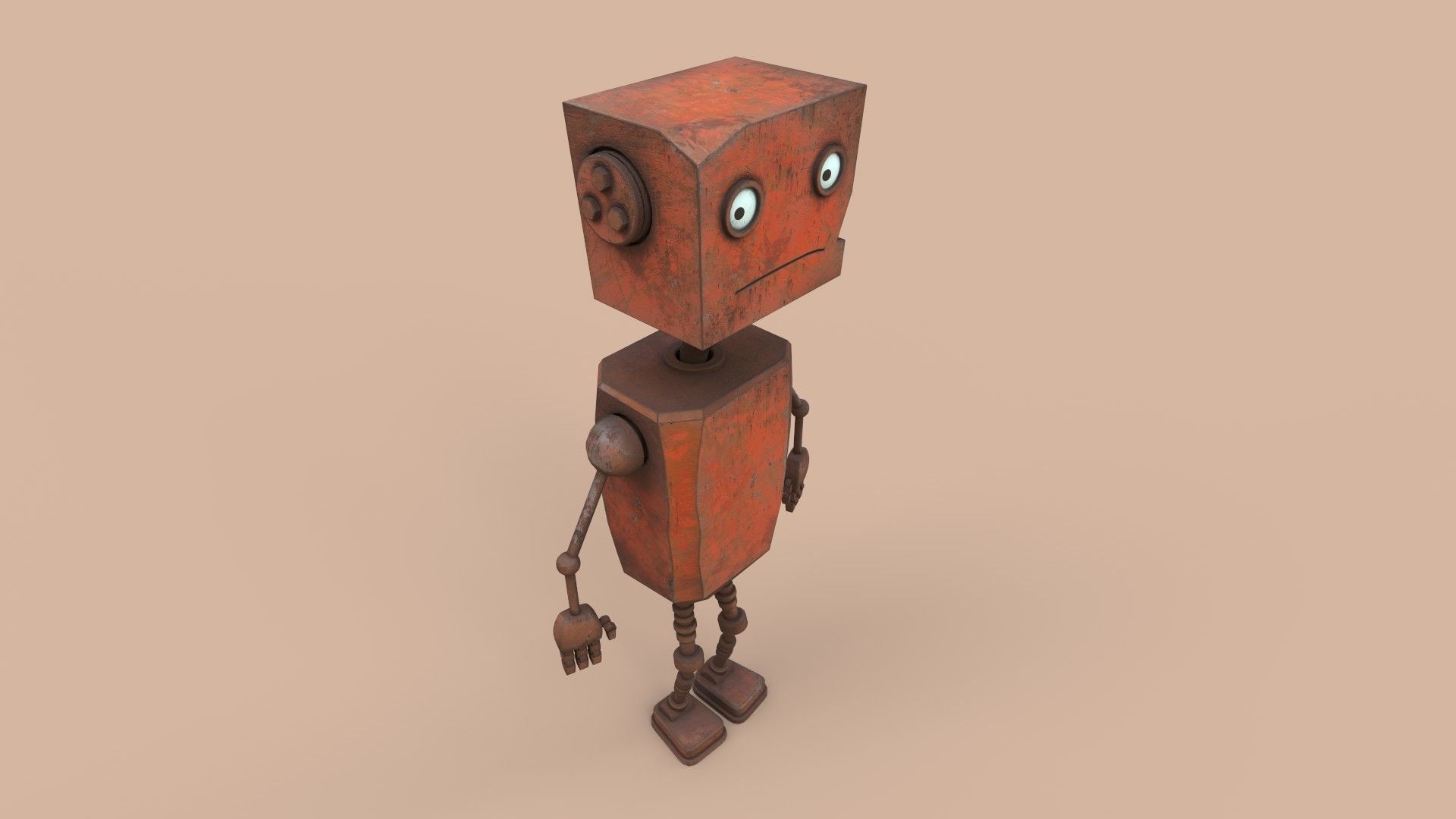 Rustcrawler Robot Low-poly 3D model_2
