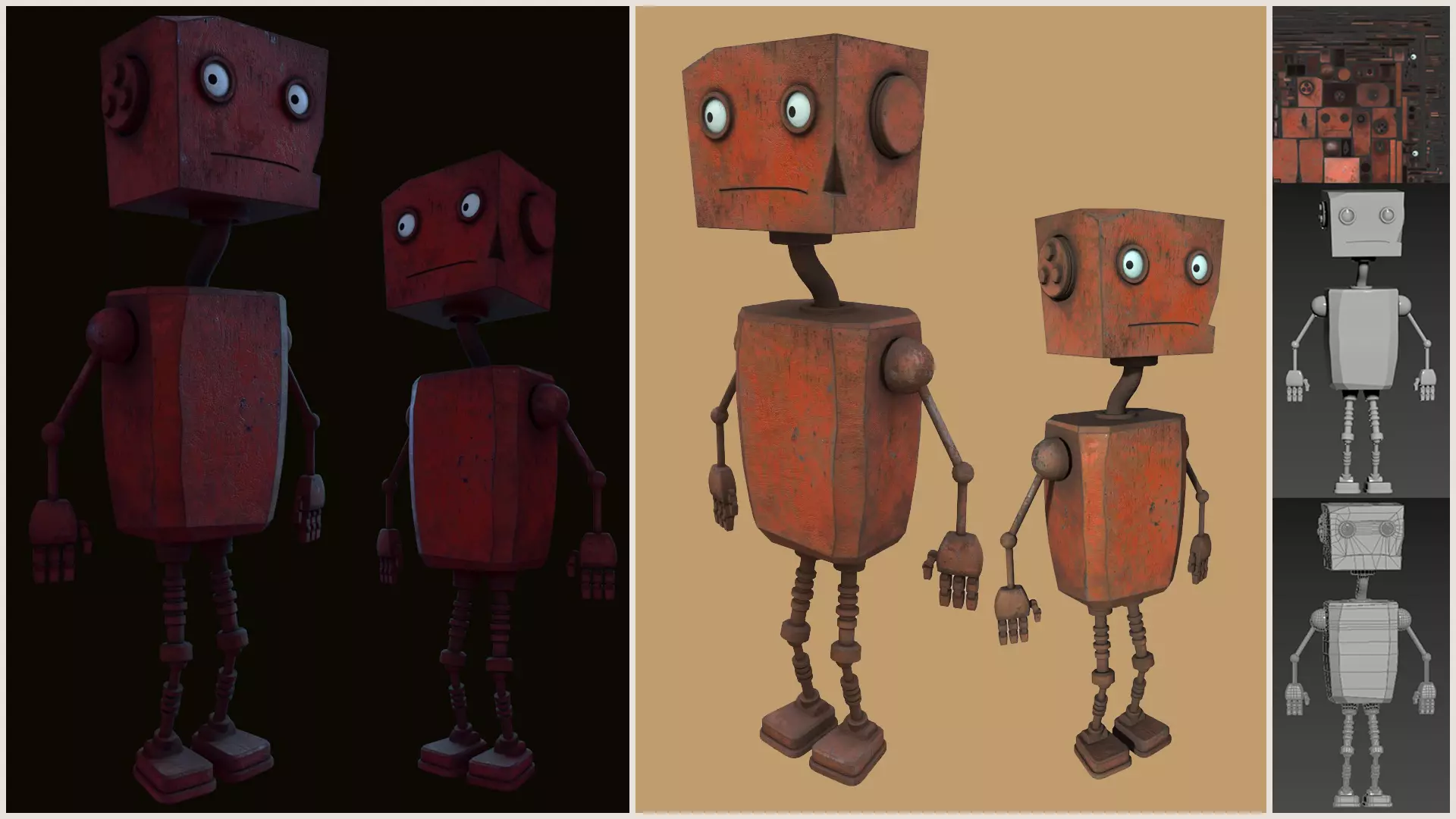 Rustcrawler Robot Low-poly 3D model_0