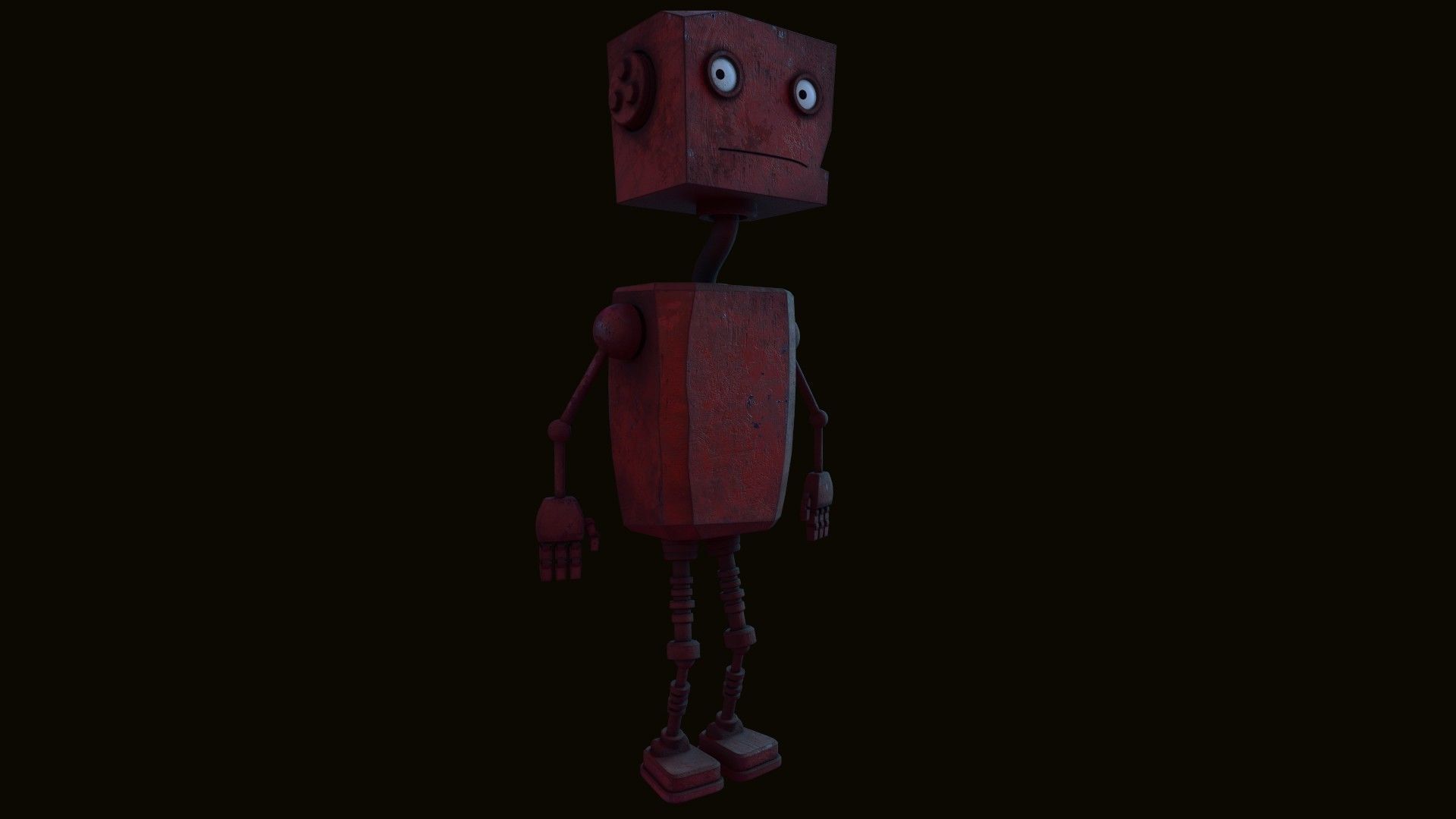 Rustcrawler Robot Low-poly 3D model_11