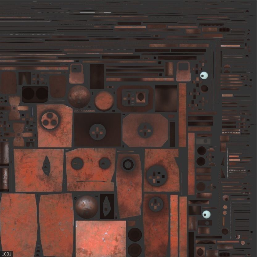 Rustcrawler Robot Low-poly 3D model_21