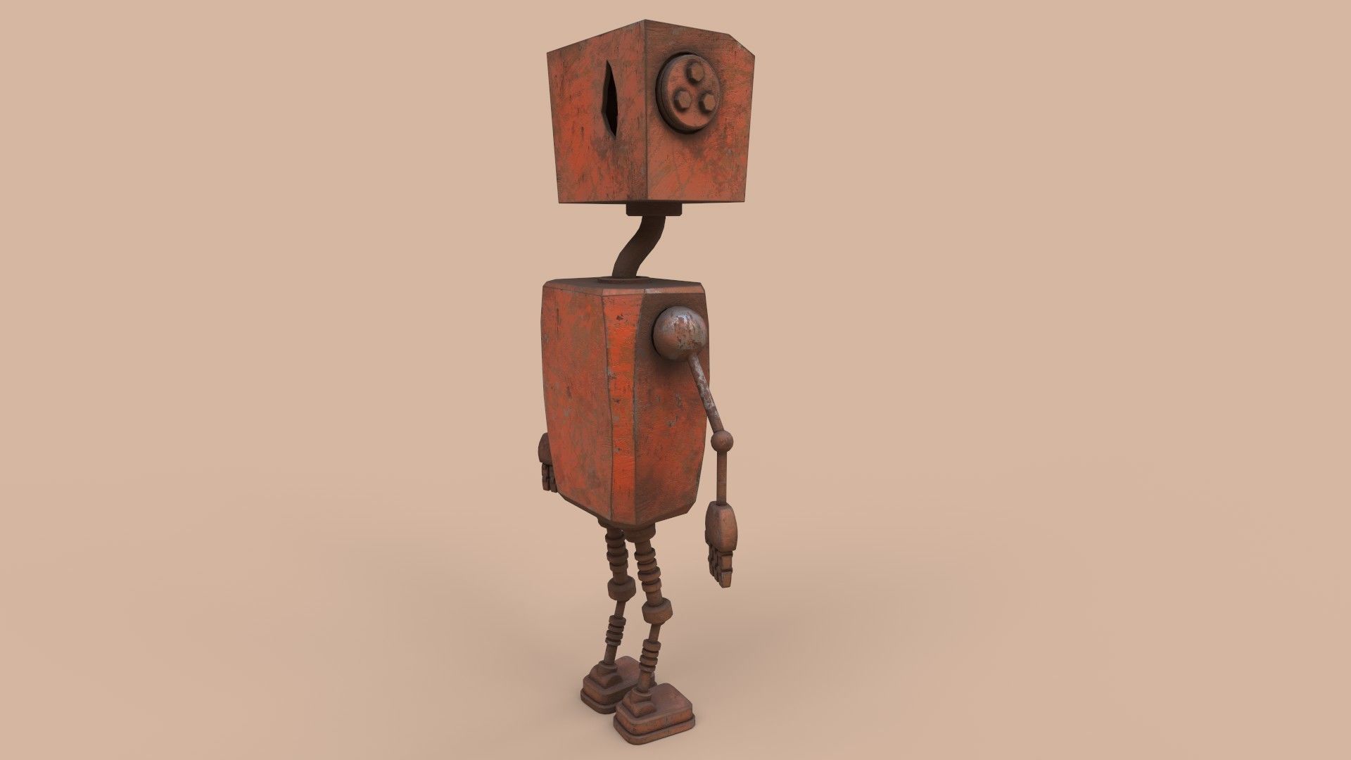 Rustcrawler Robot Low-poly 3D model_16