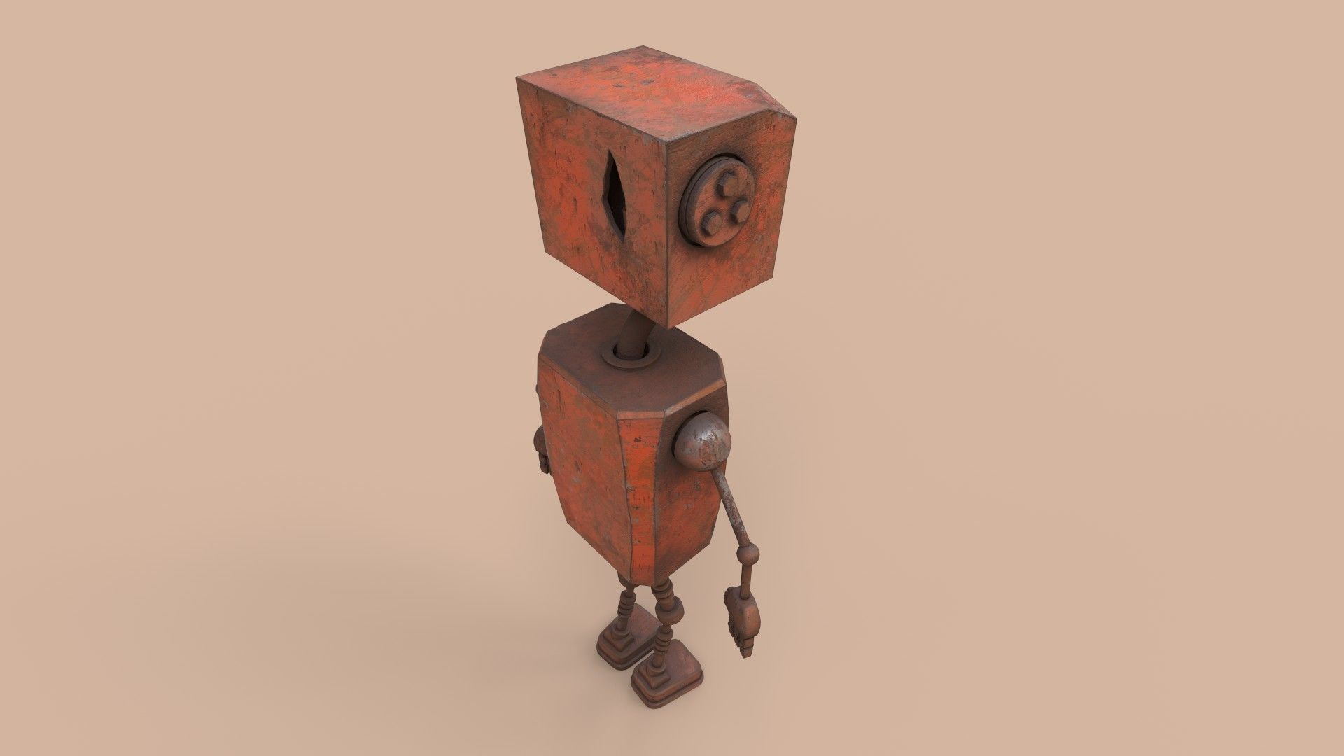Rustcrawler Robot Low-poly 3D model_3