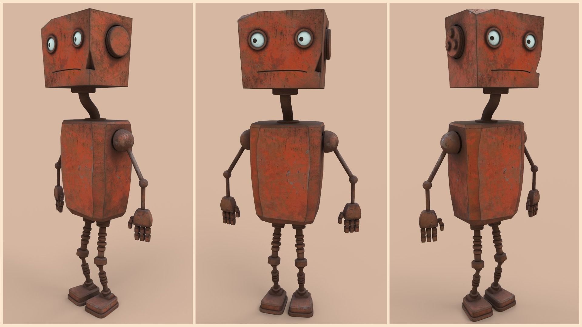 Rustcrawler Robot Low-poly 3D model_1