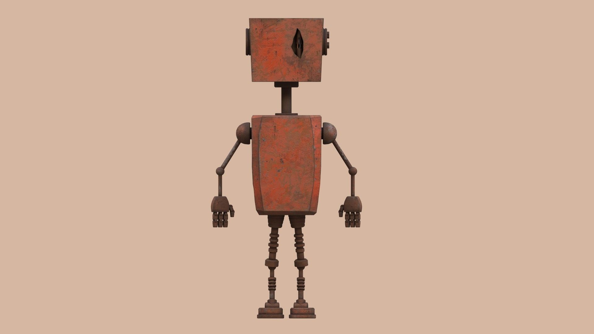 Rustcrawler Robot Low-poly 3D model_7